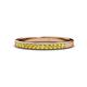 1 - Janice 1.70 mm Yellow Sapphire 13 Stone Wedding Band 