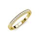 3 - Janice 1.70 mm White Sapphire 13 Stone Wedding Band 
