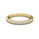 2 - Janice 1.70 mm White Sapphire 13 Stone Wedding Band 