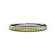 1 - Janice 1.70 mm Yellow Diamond 13 Stone Wedding Band 