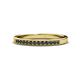 1 - Janice 1.70 mm Black Diamond 13 Stone Wedding Band 