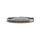 1 - Janice 1.70 mm Smoky Quartz 13 Stone Wedding Band 