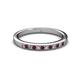 2 - Janice 1.70 mm Ruby and Diamond 13 Stone Wedding Band 