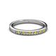 2 - Janice 1.70 mm Yellow Sapphire and Diamond 13 Stone Wedding Band 