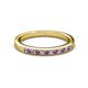 2 - Janice 1.70 mm Amethyst and Diamond 13 Stone Wedding Band 