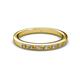 2 - Janice 1.70 mm Citrine and Diamond 13 Stone Wedding Band 