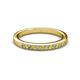 2 - Janice 1.70 mm Yellow Sapphire and Diamond 13 Stone Wedding Band 