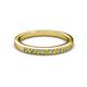 2 - Janice 1.70 mm Yellow and White Diamond 13 Stone Wedding Band 