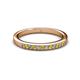 2 - Janice 1.70 mm Yellow and White Diamond 13 Stone Wedding Band 