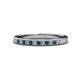 1 - Janice 1.70 mm Blue and White Diamond 13 Stone Wedding Band 