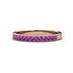 1 - Janice 2.00 mm Round Amethyst 13 Stone Wedding Band 