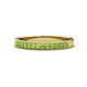 1 - Janice 2.00 mm Round Peridot 13 Stone Wedding Band 