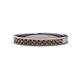 1 - Janice 2.00 mm Round Smoky Quartz 13 Stone Wedding Band 