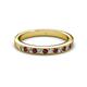 2 - Janice 2.00 mm Round Ruby and Diamond 13 Stone Wedding Band 