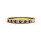 1 - Janice 2.00 mm Round Ruby and Diamond 13 Stone Wedding Band 