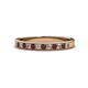 1 - Janice 2.00 mm Round Ruby and Diamond 13 Stone Wedding Band 