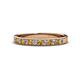 1 - Janice 2.00 mm Round Citrine and Diamond 13 Stone Wedding Band 