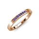 4 - Kathiryn 2.00 mm Iolite 7 Stone Wedding Band 