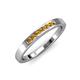 4 - Kathiryn 2.00 mm Citrine 7 Stone Wedding Band 