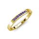 4 - Kathiryn 2.00 mm Iolite 7 Stone Wedding Band 