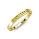 4 - Kathiryn 2.00 mm Yellow Diamond 7 Stone Wedding Band 