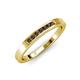 4 - Kathiryn 2.00 mm Smoky Quartz 7 Stone Wedding Band 