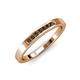 4 - Kathiryn 2.00 mm Smoky Quartz 7 Stone Wedding Band 