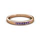 3 - Kathiryn 2.00 mm Iolite 7 Stone Wedding Band 