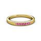 3 - Kathiryn 2.00 mm Pink Sapphire 7 Stone Wedding Band 