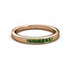 3 - Kathiryn 2.00 mm Green Garnet 7 Stone Wedding Band 