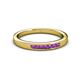 3 - Kathiryn 2.00 mm Amethyst 7 Stone Wedding Band 