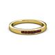 3 - Kathiryn 2.00 mm Red Garnet 7 Stone Wedding Band 