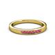 3 - Kathiryn 2.00 mm Rhodolite Garnet 7 Stone Wedding Band 