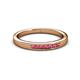 3 - Kathiryn 2.00 mm Rhodolite Garnet 7 Stone Wedding Band 