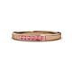 1 - Kathiryn 2.00 mm Pink Tourmaline 7 Stone Wedding Band 