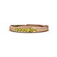 1 - Kathiryn 2.00 mm Yellow Diamond 7 Stone Wedding Band 