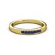 3 - Kathiryn 2.00 mm Blue Sapphire 7 Stone Wedding Band 