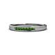 1 - Kathiryn 2.00 mm Green Garnet 7 Stone Wedding Band 