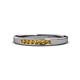 1 - Kathiryn 2.00 mm Citrine 7 Stone Wedding Band 