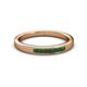 3 - Kathiryn 2.00 mm Emerald 7 Stone Wedding Band 