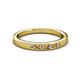 2 - Kathiryn 2.00 mm Citrine and Diamond 7 Stone Wedding Band 