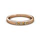 2 - Kathiryn 2.00 mm Citrine and Diamond 7 Stone Wedding Band 