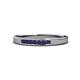 1 - Kathiryn 2.00 mm Blue Sapphire 7 Stone Wedding Band 