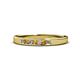 1 - Kathiryn 2.00 mm Citrine and Diamond 7 Stone Wedding Band 