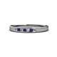 1 - Kathiryn 2.00 mm Blue Sapphire and Diamond 7 Stone Wedding Band 