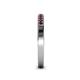 4 - Janice 1.70 mm Ruby 13 Stone Wedding Band 