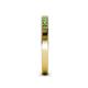 4 - Janice 1.70 mm Green Garnet 13 Stone Wedding Band 