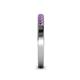 4 - Janice 1.70 mm Amethyst 13 Stone Wedding Band 