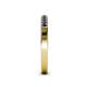 4 - Janice 1.70 mm Blue Sapphire 13 Stone Wedding Band 