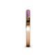 4 - Janice 1.70 mm Amethyst 13 Stone Wedding Band 